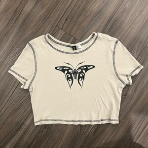 Butterfly crop top